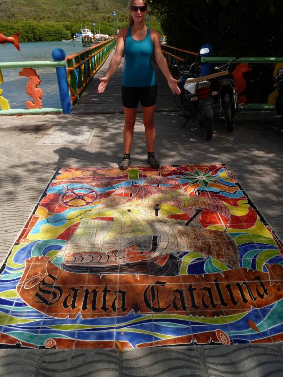 Chegando à ilha de Santa Catalina, na Colômbia